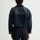 Acid Wash Blue-Grey Cropped Jacket