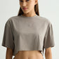 Cropped Tee Grey