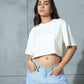 Cropped Tee Off-White