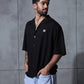 Black Fish Embroidered Tencel Shirt