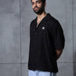 Black Fish Embroidered Tencel Shirt