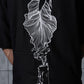 Black Fish Embroidered Tencel Shirt