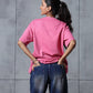 Basic Dark Pink Solid Tshirt