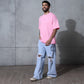 Basic Soft Pink Solid Tshirt