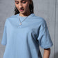Basic pale Blue Solid Tshirt