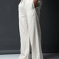 Off-White Linen-Cotton Pants