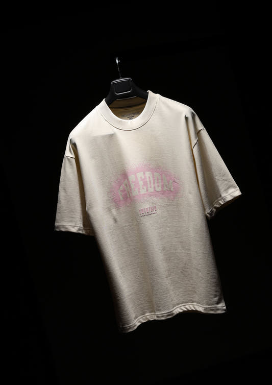 Freedom T-shirt & Denim Cap - Pink