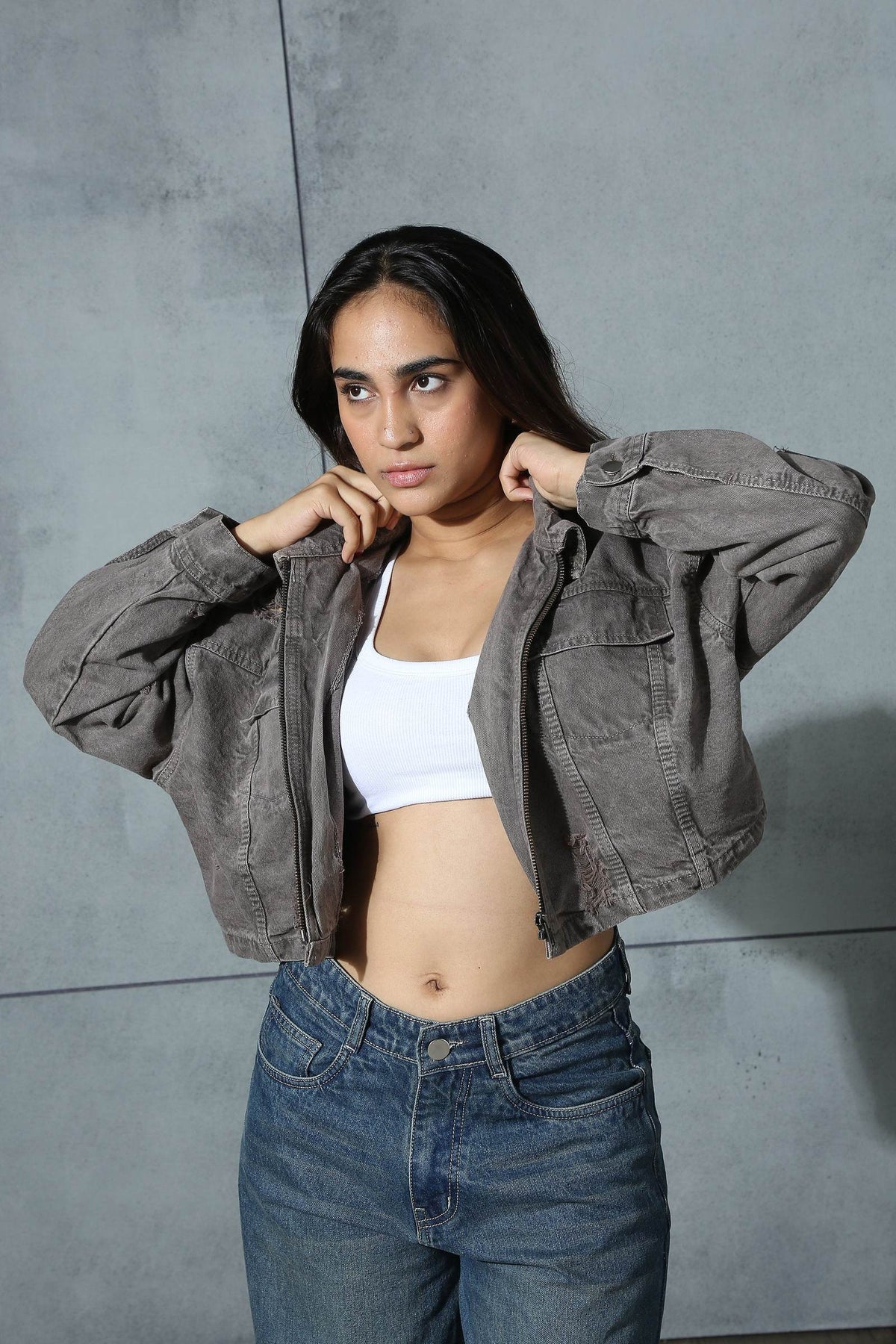 Lilac & Olive Cropped Jacket-Pack of 2