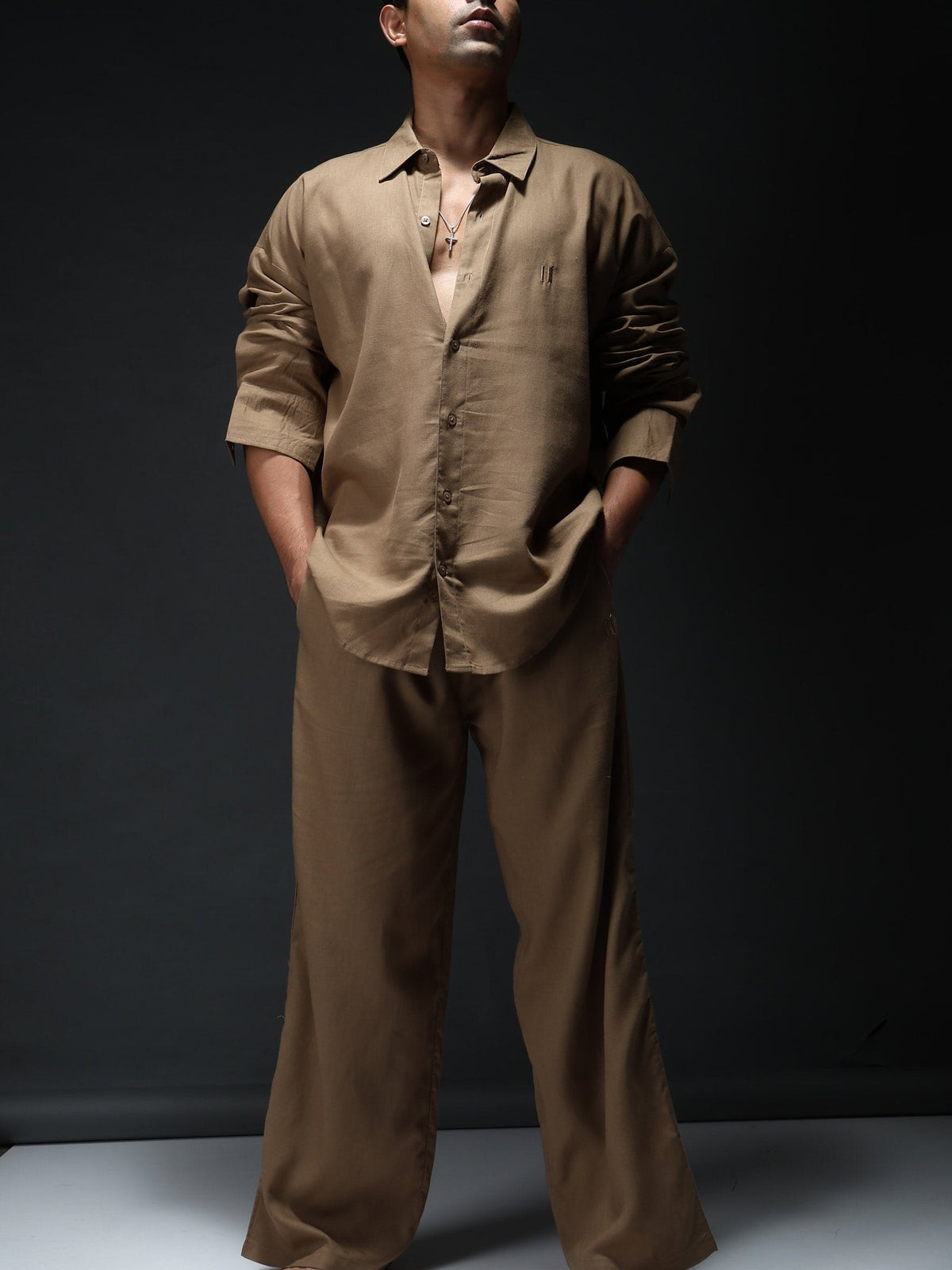 Mocha Brew Linen Co-Ord Set