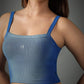 Spray Washed Crop Blue
