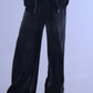 Spray Wash Baggy Joggers - Black
