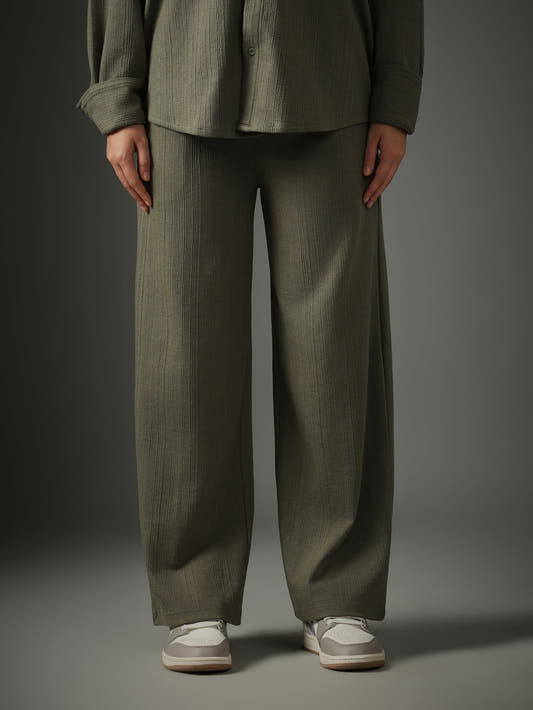 Crossknit Olive Pant