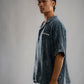 Washed Waffle Blue Shirt