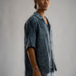 Washed Waffle Blue Shirt
