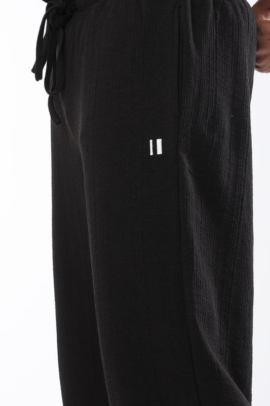 Crossknit Black Pant
