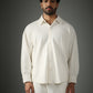 Crossknit White Shirt