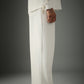 Crossknit White Pants