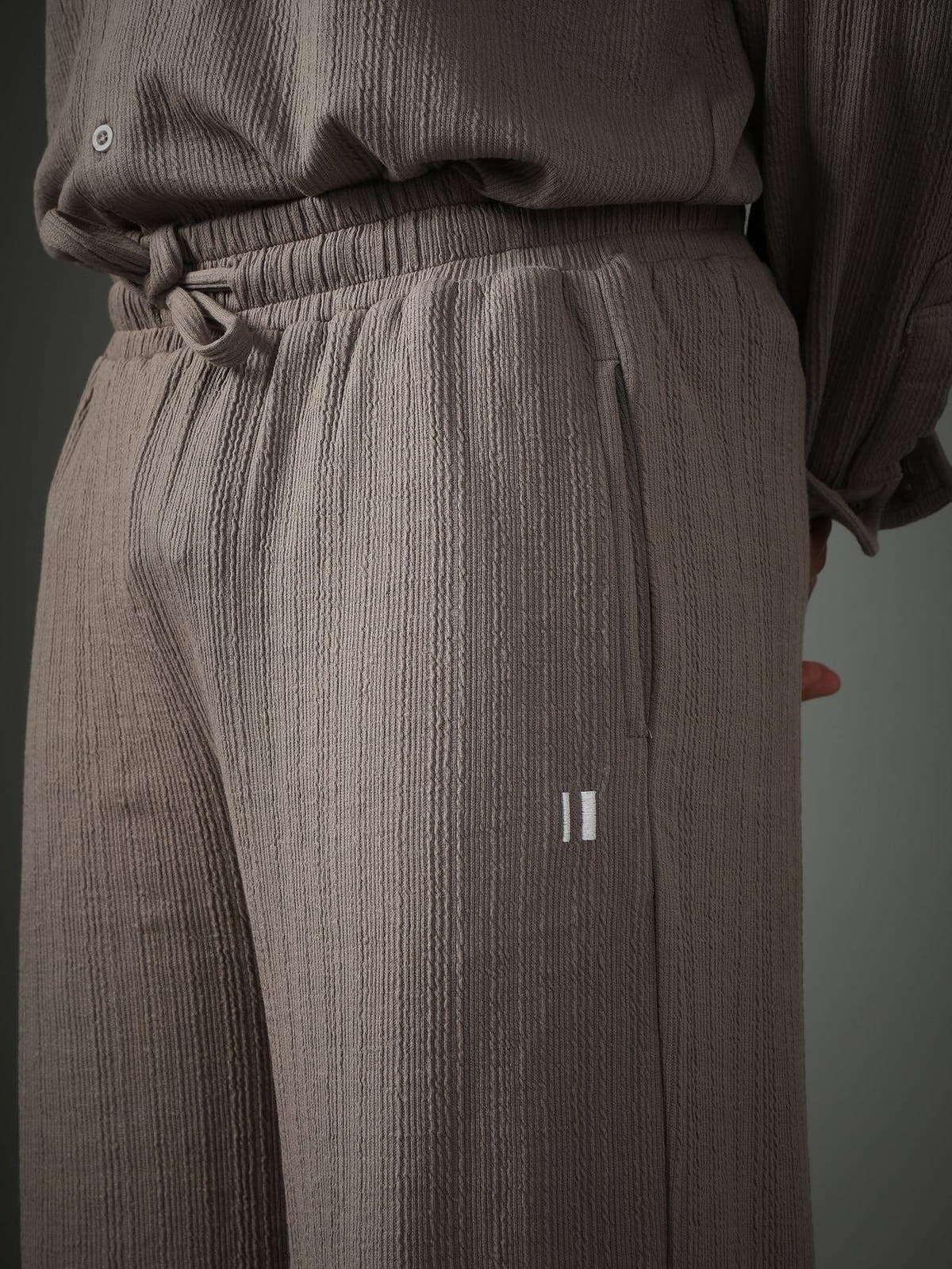 Crossknit Grey Pant