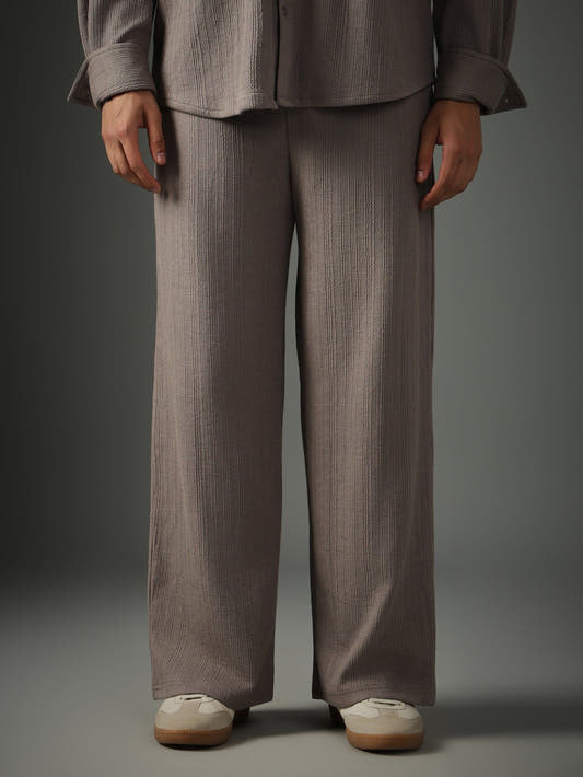 Crossknit Grey Pant