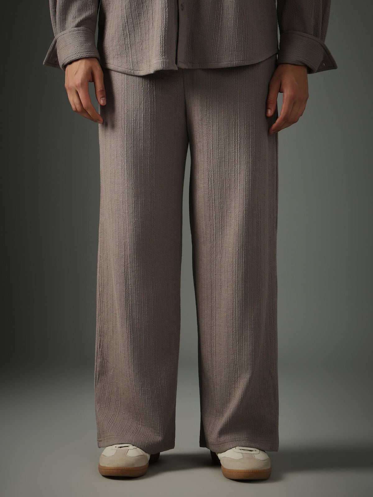 Crossknit Grey Pant