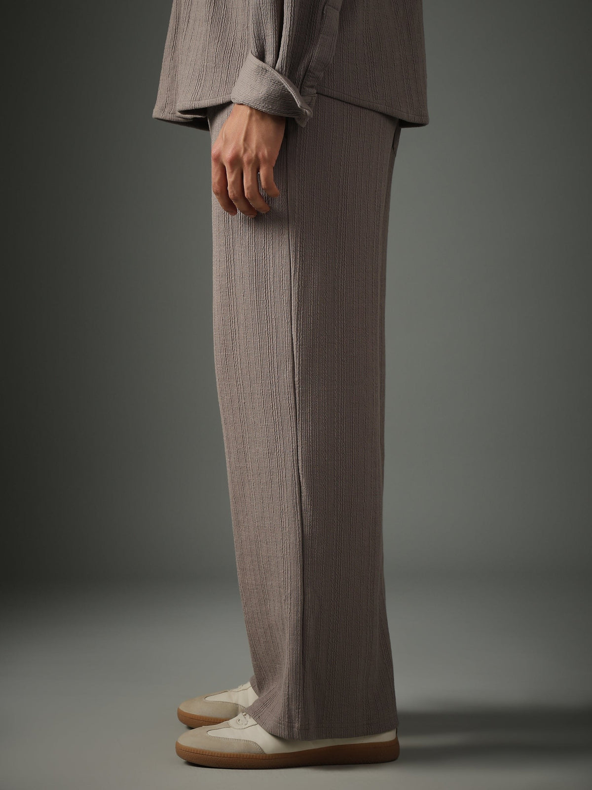 Crossknit Grey Pant