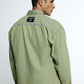 Washed Olive Denim Shirt