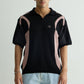 Black Knit Polo