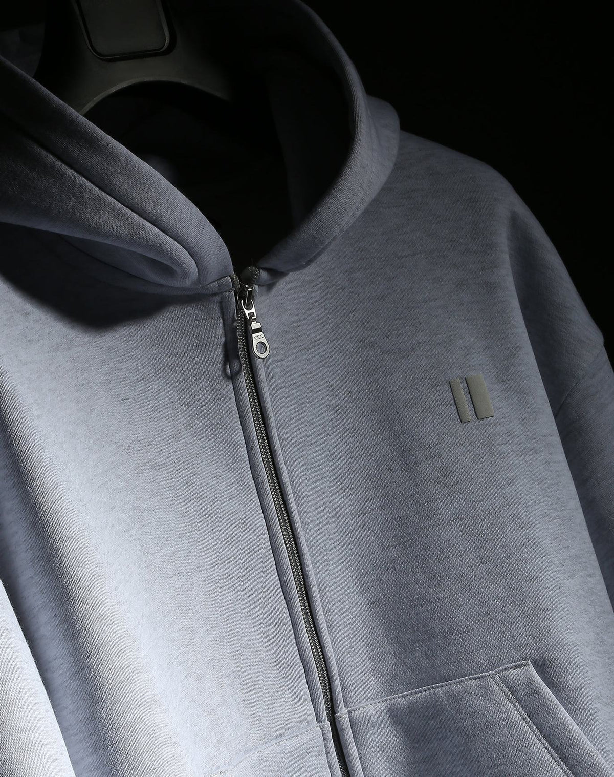 Grey Everyday Zipper Hoodie