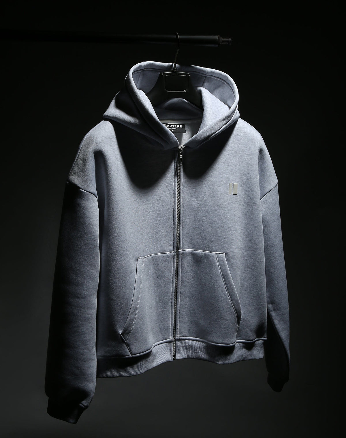 Grey Everyday Zipper Hoodie