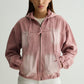 Pink Washed Denim Hoodie