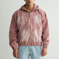 Pink Washed Denim Hoodie