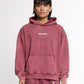 Burgundy washed Hoodie