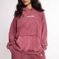 Burgundy washed Hoodie