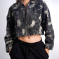 Black Hypo Denim Cropped Jacket