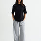 Grey Melange Baggy Joggers