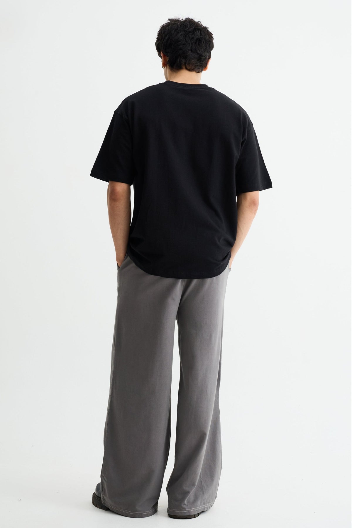 Steel Grey Baggy Joggers