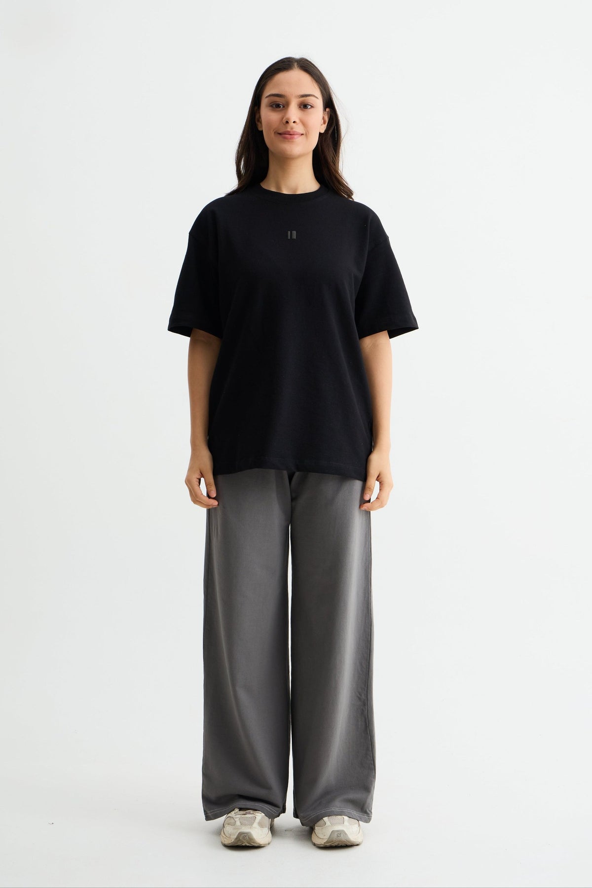 Steel Grey Baggy Joggers