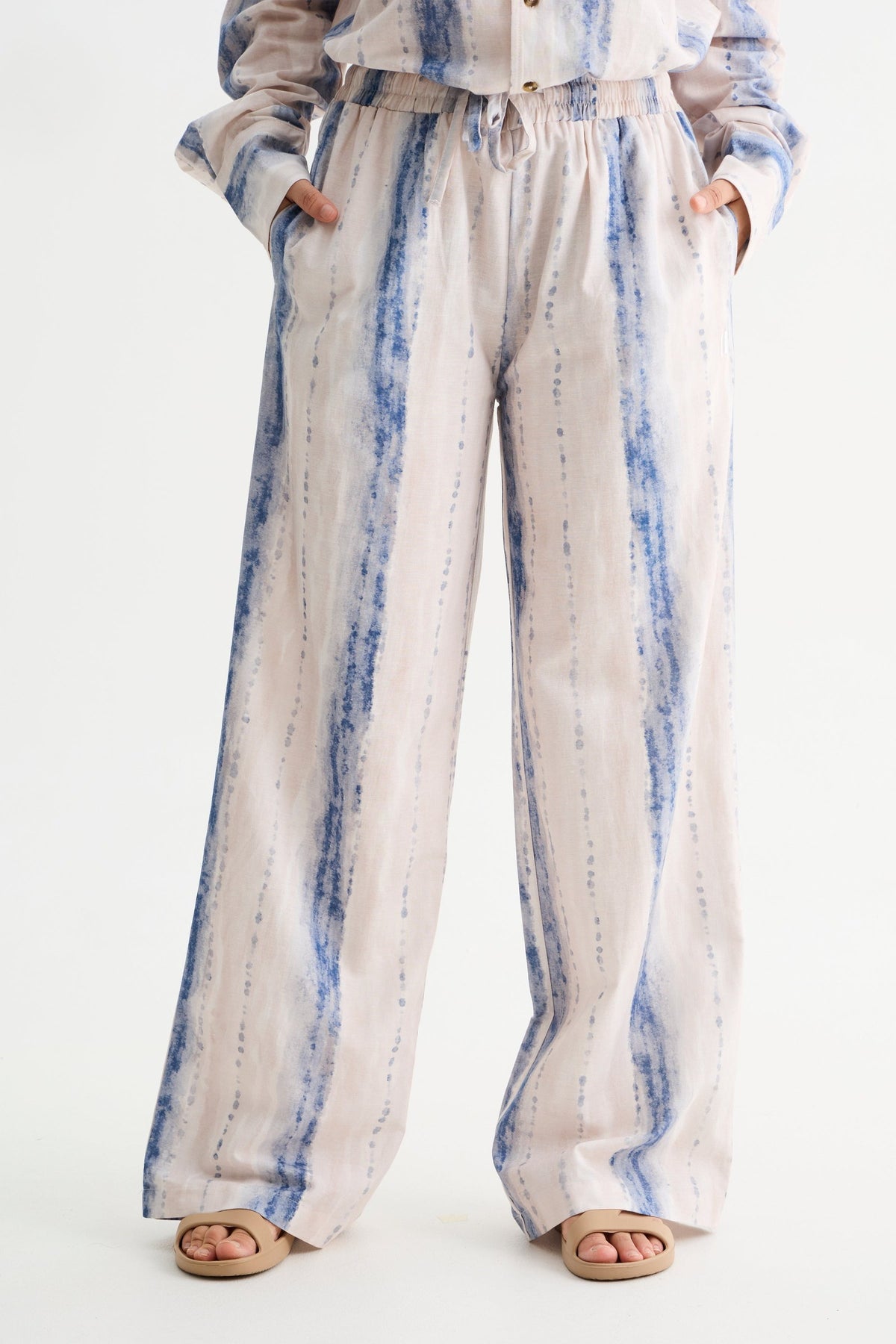 Tie Dye Cotton Viscose Pant