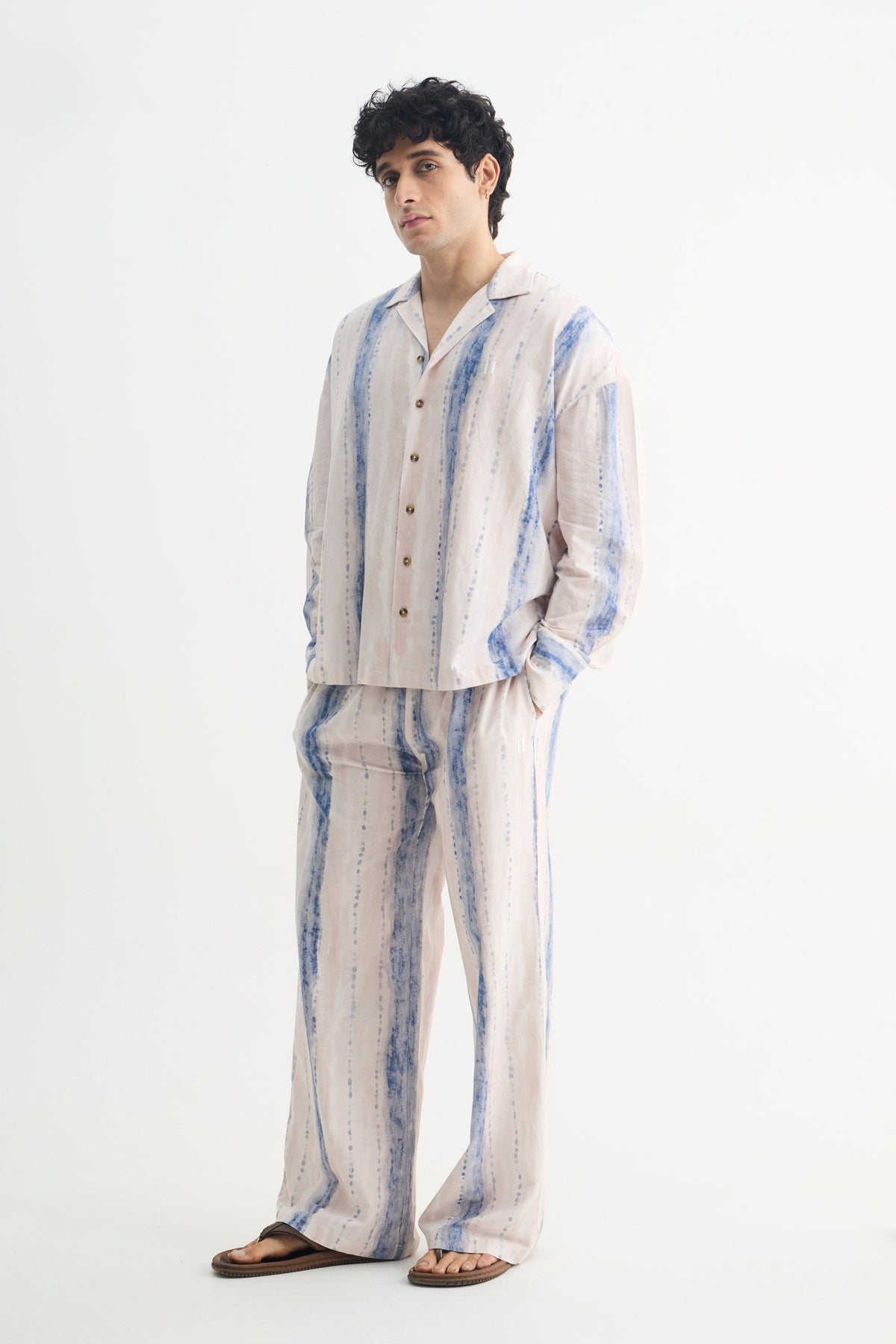 Tie Dye Cotton Viscose Pant