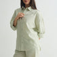 Sage Olive Linen Shirt