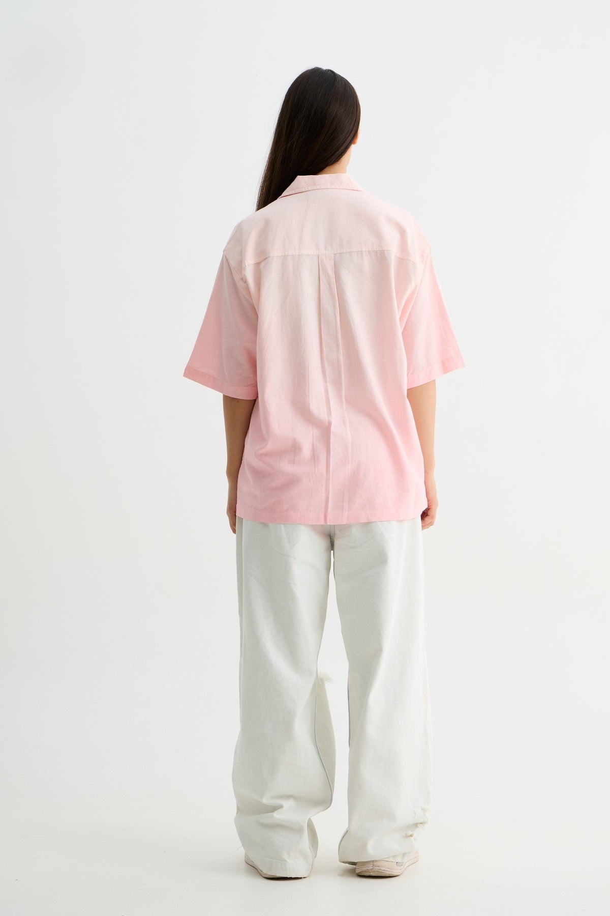 Pink Ombre Half Sleeve Shirt
