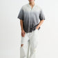 Grey Ombre Half Sleeve Shirt