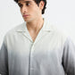 Grey Ombre Half Sleeve Shirt