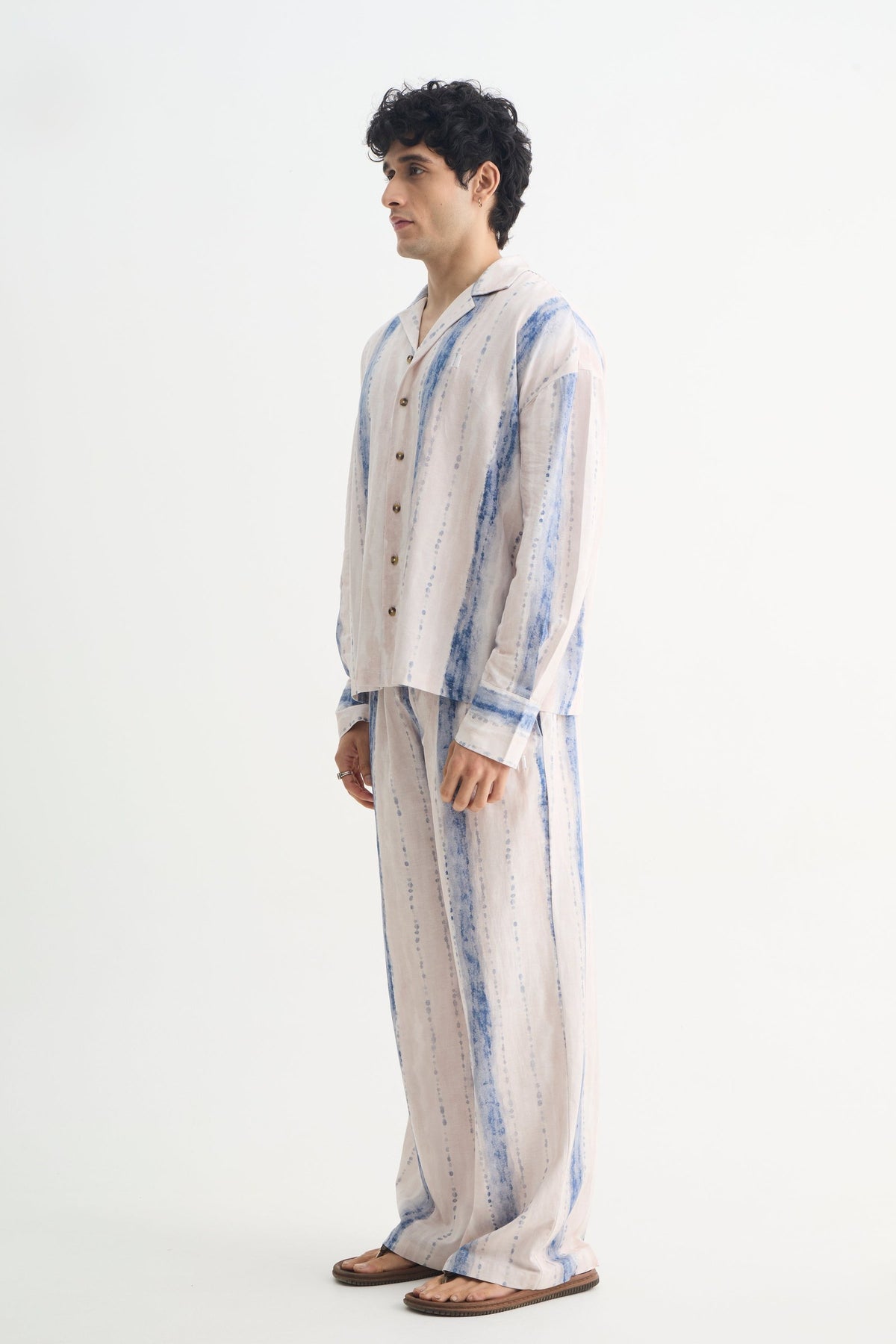 Tie Dye Cotton Viscose Shirt