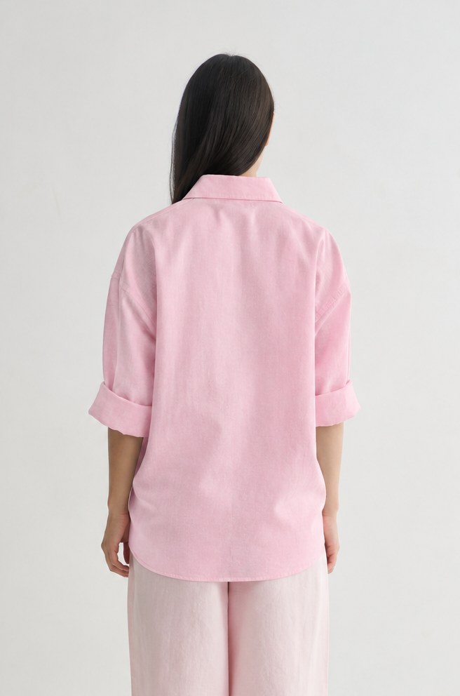 Blush Pink Linen Shirt