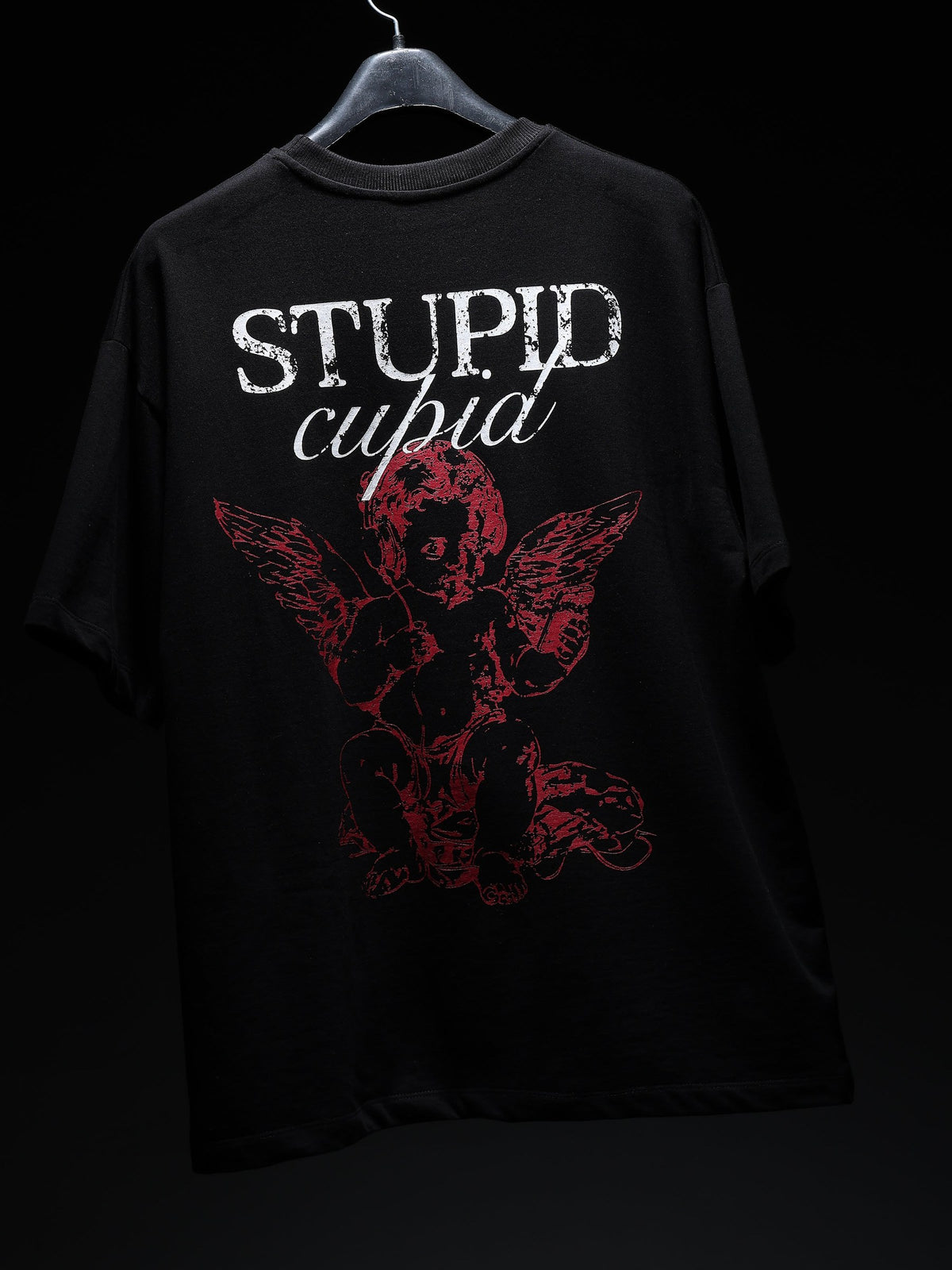 Black Stupid Cupid T-shirt