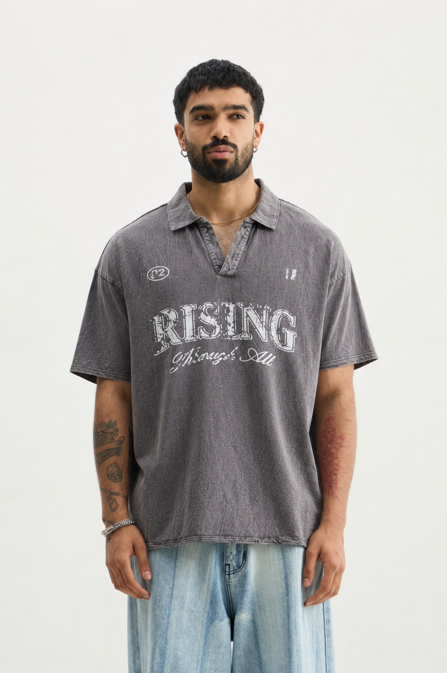Charcoal Rising Through All Polo