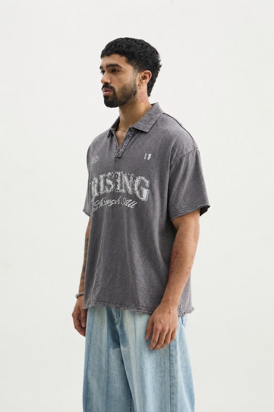 Charcoal Rising Through All Polo