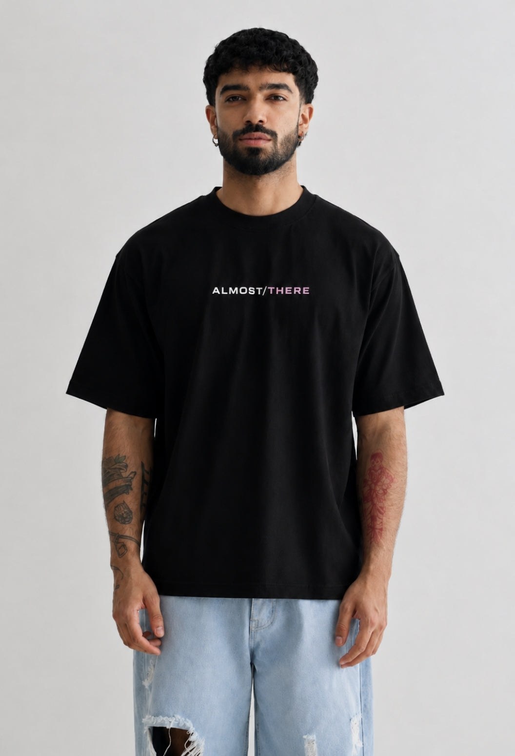 Almost/There Black T-shirt