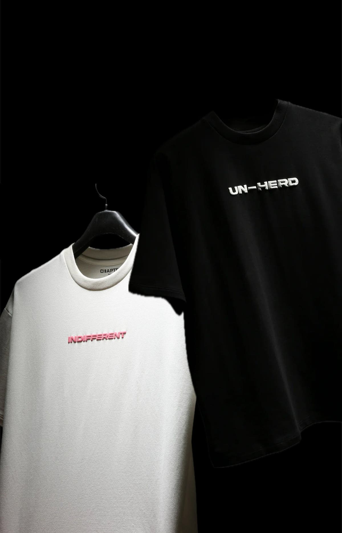 INDIFFERENT WHITE- UNHERD BLACK PACK OF 2
